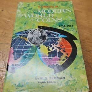 *SOLD* MODERN WORLD COINS 1850-1964 8TH EDITION HARDCOVER WITH DUST JACKET